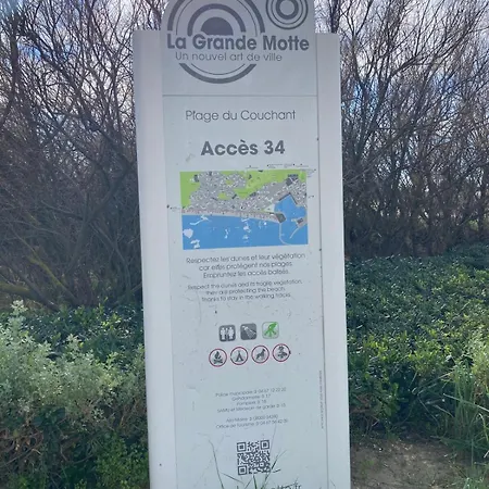 شقة Le Blue Pacific- 150m De La Plage- Terrasse- Wifi لا غراند موت